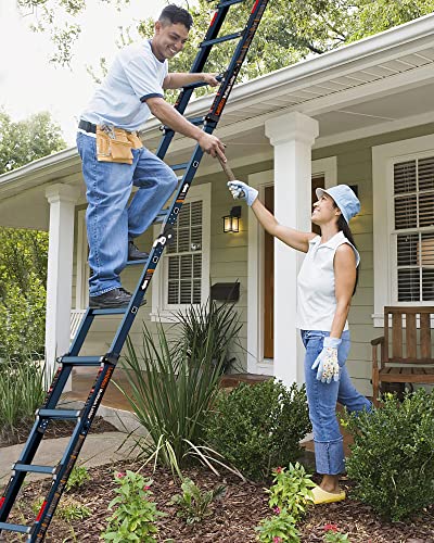 Image of LANBITOU Ladder A Frame Extension 17Ft Multi Position for Home 330lbs