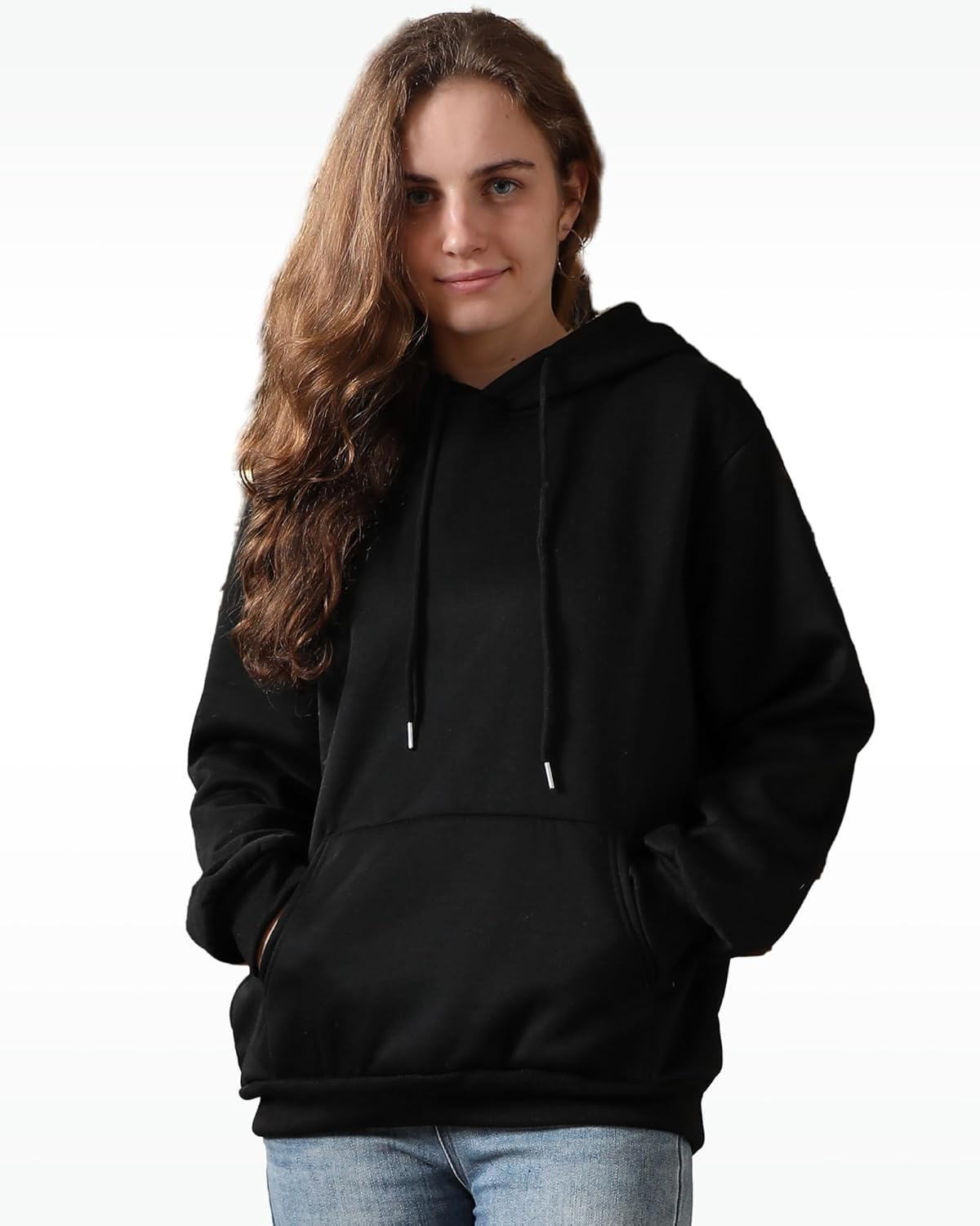 2 Pack Womens Sherpa Lined Hoodies Fleece Sweatshirt Sweater Winter Warm Pullover Hooded - Image 5