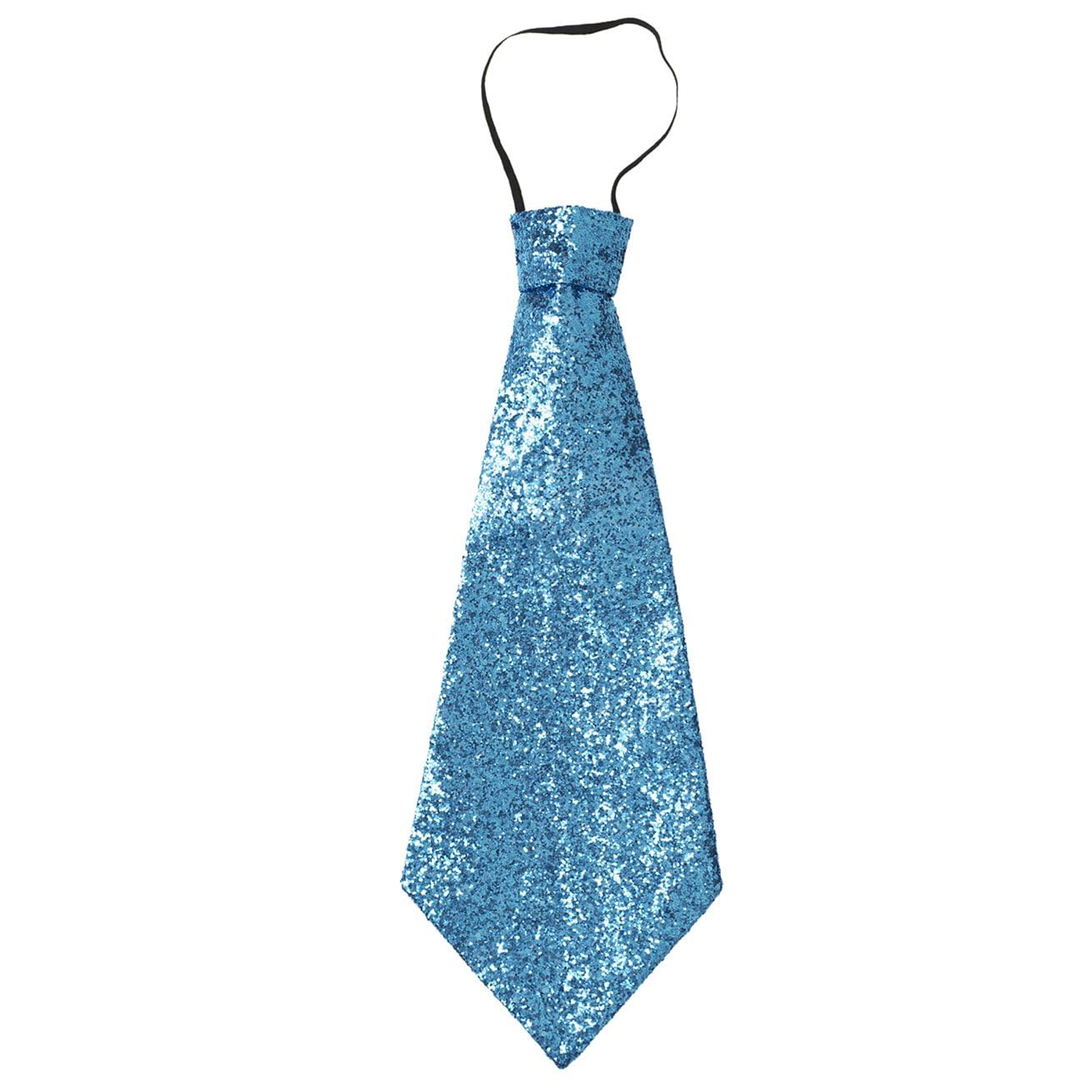 Lurex Tie withElastic - Turquoise Accessory for Fancy Dress