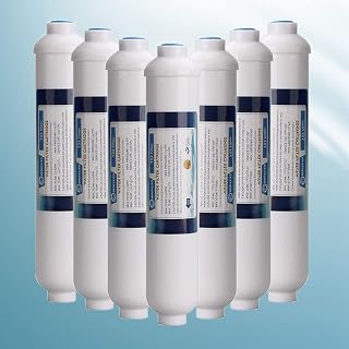 10" Universal Coconut Water Cartridge Activated Carbon T33 Water Cartridge for Drinking Water Systems Remove Residual Chlorine (7 Pack)