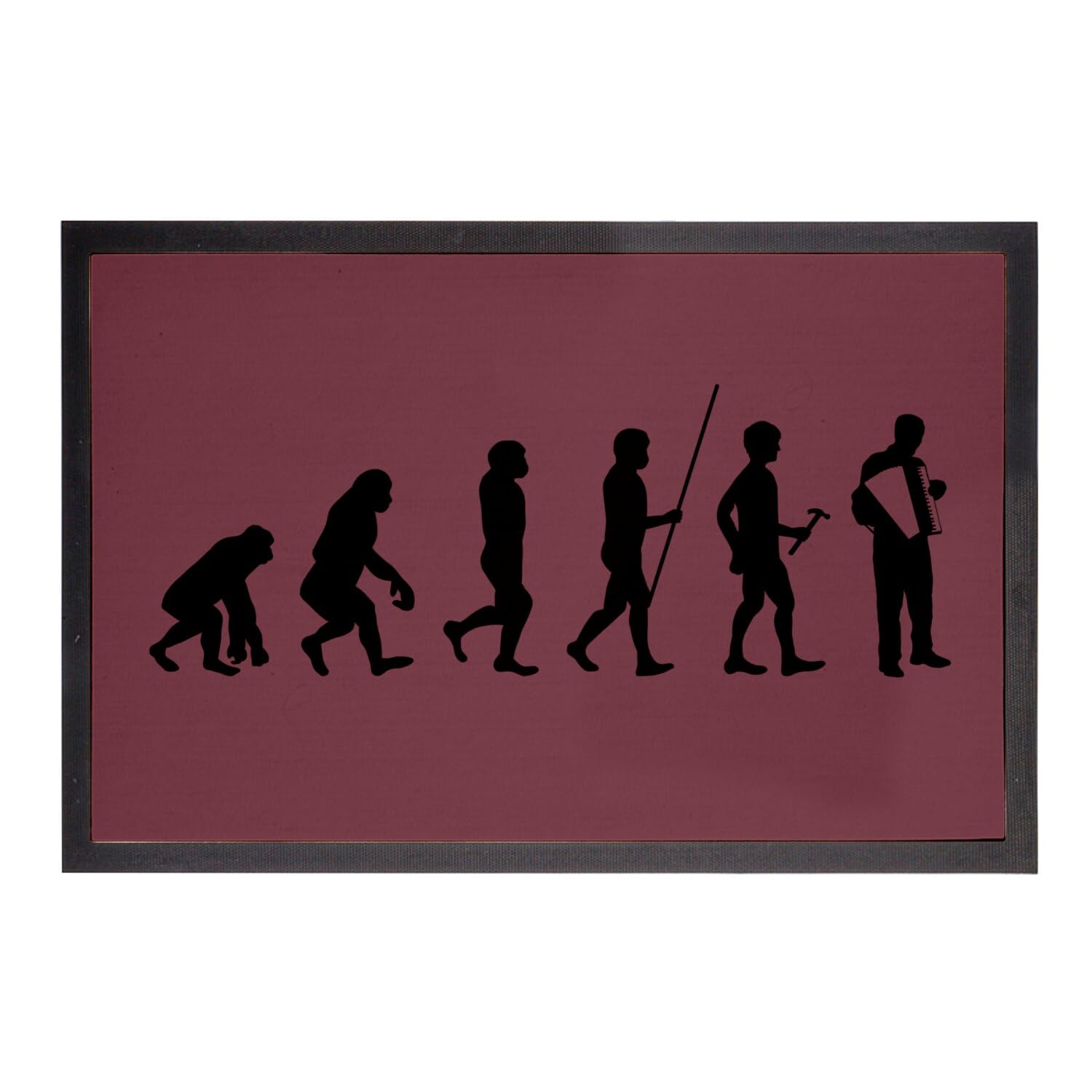 Fabulous paillasson rouge accordéon musette tapis entrée chic