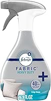 Febreze Heavy Duty Fabric Refresher Crisp Clean - 2X Odor Elimination for Upholstery, Rugs, Pet Smells & Smoke, 500ml Spray
