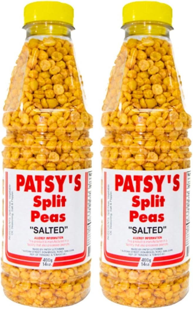 Patsy's Split Peas (Salted) - 14oz (Pack of 2) - Trinidad & Tobago Snacks