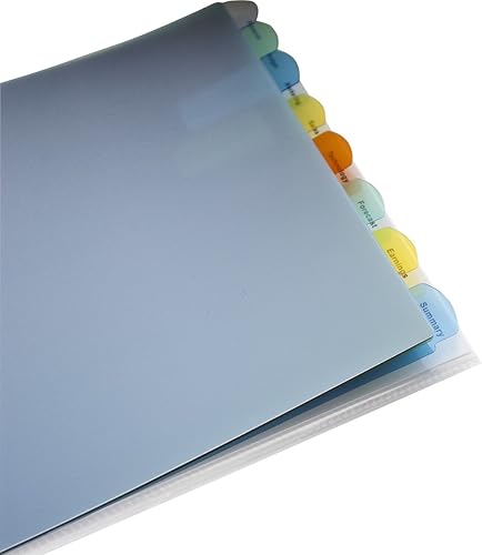 Miniatura 4 de Wilson Jones View-Tab - Separadores transparentes, 8 pestañas cuadradas, tamaño carta, transparente, 6 juegos por paquete (W55020)