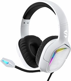 Black Shark Gaming Headset with Mic, Noise Cancellation Wired Control Headphones for PC/PS4/PS5/Switch, 3.5MM Jack Stereo Surround Sound, Soft Memory Cups All Day Comfort Design