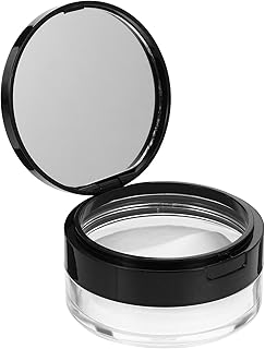 SOLUSTRE Pó De Maquiagem Recipiente Solto Vazio Com Estojo De Maquiagem De Plástico Puff Recipiente Compacto Solto Reutilizável Estojo Compacto Para Rosto Frasco Cosmético Com Peneira