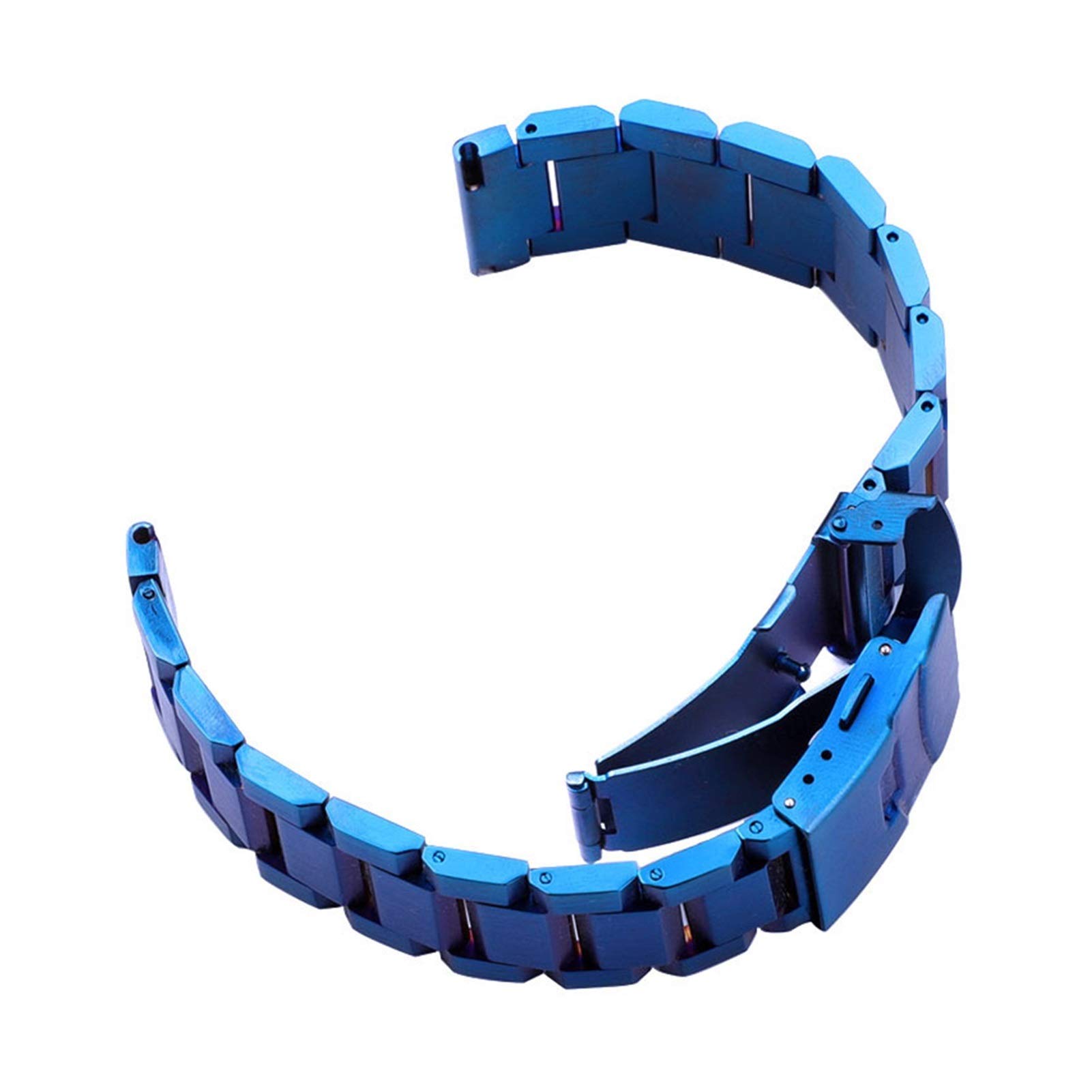 Bracelet en Acier Inoxydable de Montre 18 mm 20 mm 22 mm Bandes métalliques Lien Lien Accessoires en Or Noir Bleu