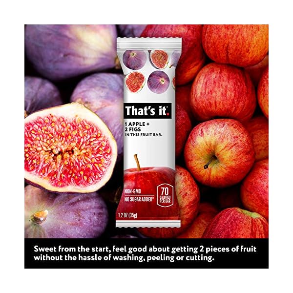 That's it. Apple + Fig Fruit Bars 100 All Natural, No Artificial