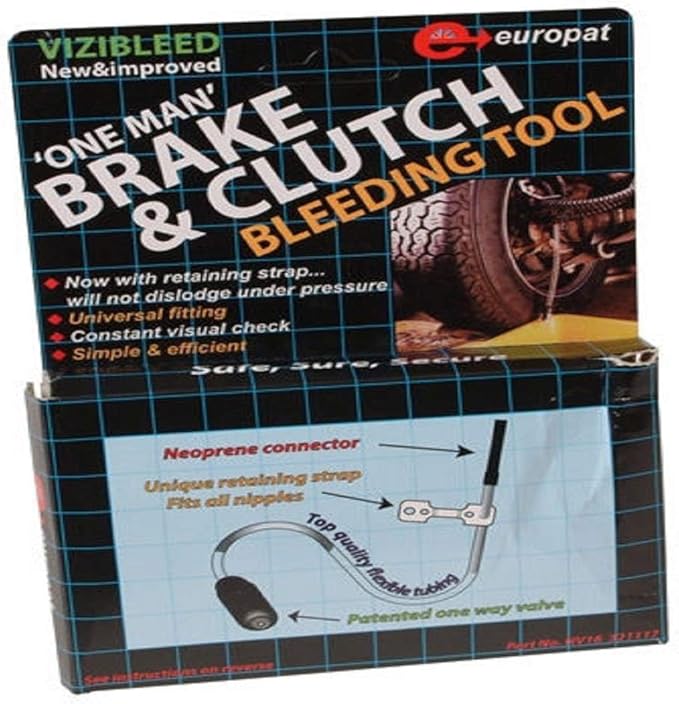 VIZIBLEED ONE MAN BRAKE AND CLUTCH BLEEDING KIT UNIVERSAL AID & TOOL