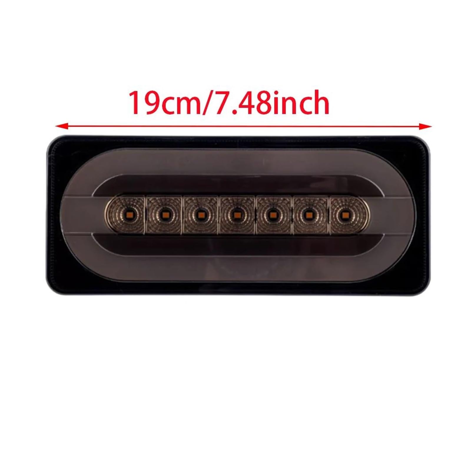 Générique Feux Arrière Frein À LED 2 Pièces Clignotant Indicateur Latéral Avertissement Stroboscopique Pour Voiture Camion Remorque Troisième Feu de Stop(Smoked)
