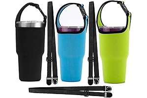 Yeti Holder with Strap: 30oz Tumbler Carrier Pouch with Shoulder Strap for...