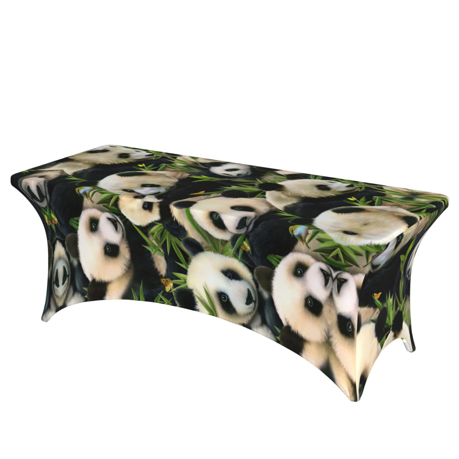 Nappe rectangulaire panda pour anniversaire et fête d'enfants