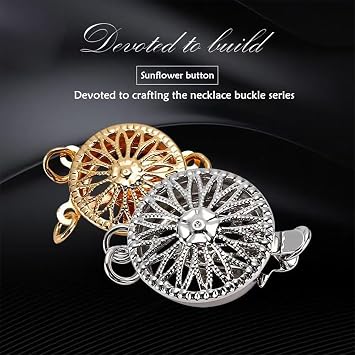 Necklace Layering Clasps,Multi-Strand Necklace Clasps, Gold and Silver Connectors for Layered Look (3gold+3silver)