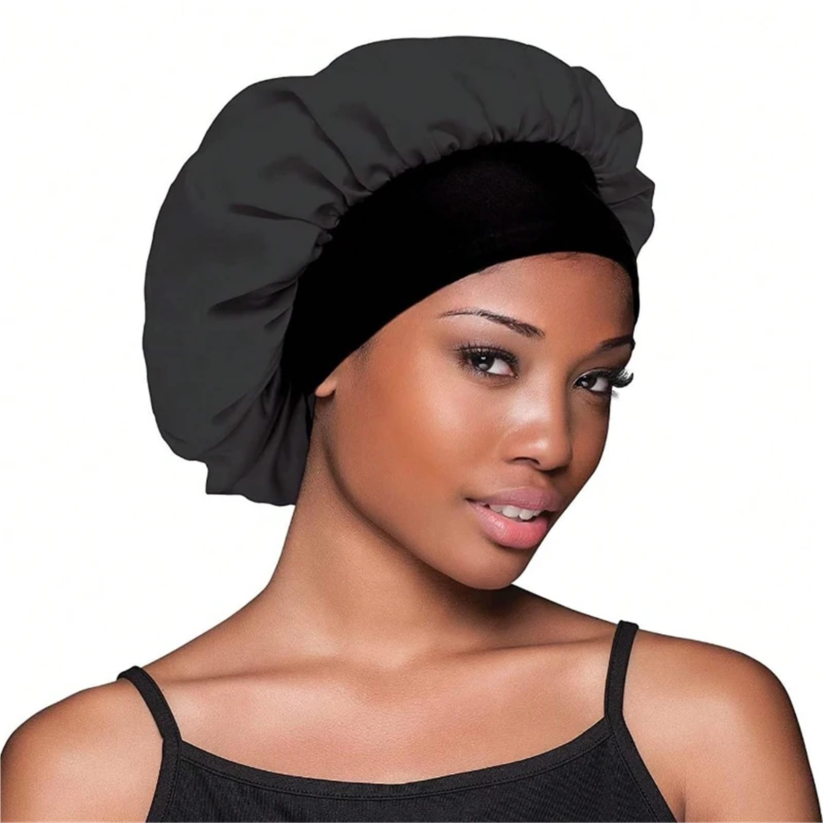 Cuffia In Seta Cuffie da bagno morbide notte in seta morbida Cura dei capelli for le donne Cappelli for la cura del salone di bellezza Prodotti for il Per Donne