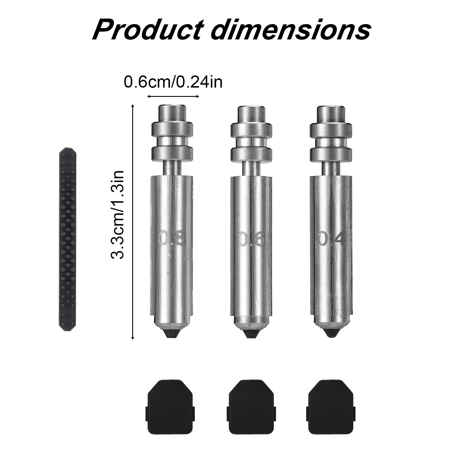 7pz di Set Ugelli per Kobra X, Ugelli in Acciaio Ricambio con Copertura in Silicone e Spazzole Kit Testina Stampa Dell'Estrusore a Sgancio Rapido per Kobra X (0,4mm, 0,6mm, 0,8mm)
