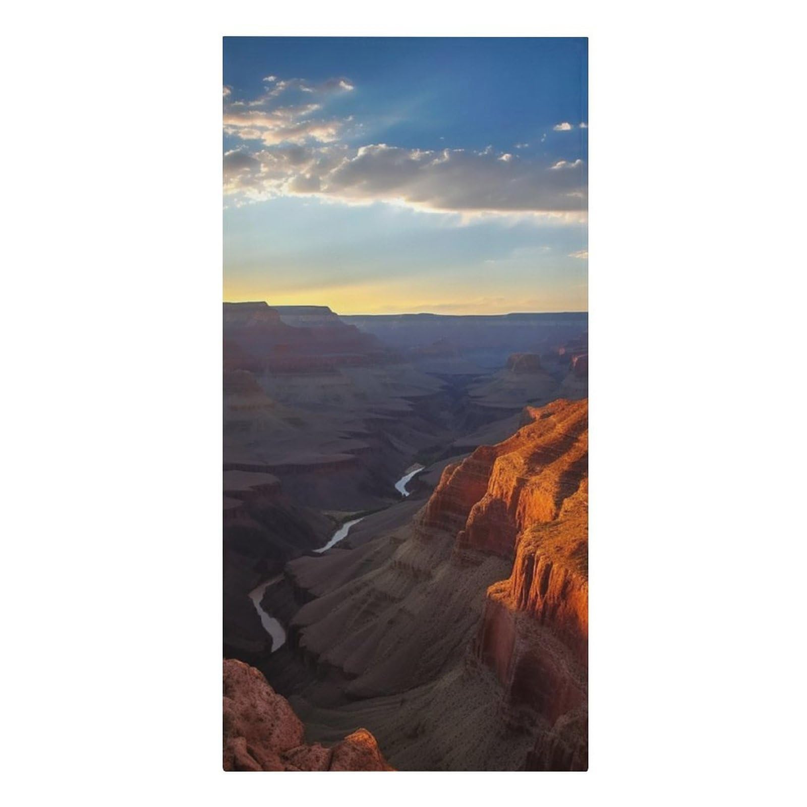 QMNLKH Canyon at Sunset Beach Towel for Women, Large Microfiber Pool Towel for Men, Absorbent Swim Towels for Home, Lightweight Bath Towels for Camping, Yoga, 30.3"x61.4"
