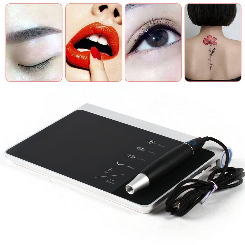 Tattoo Maschine, Profi Permanent Make up Maschine Tätowiermaschine Multifunktionale Tattoo Pen Maschine Kit Lippenaugenbraue Microblading Schönheitsgerät
