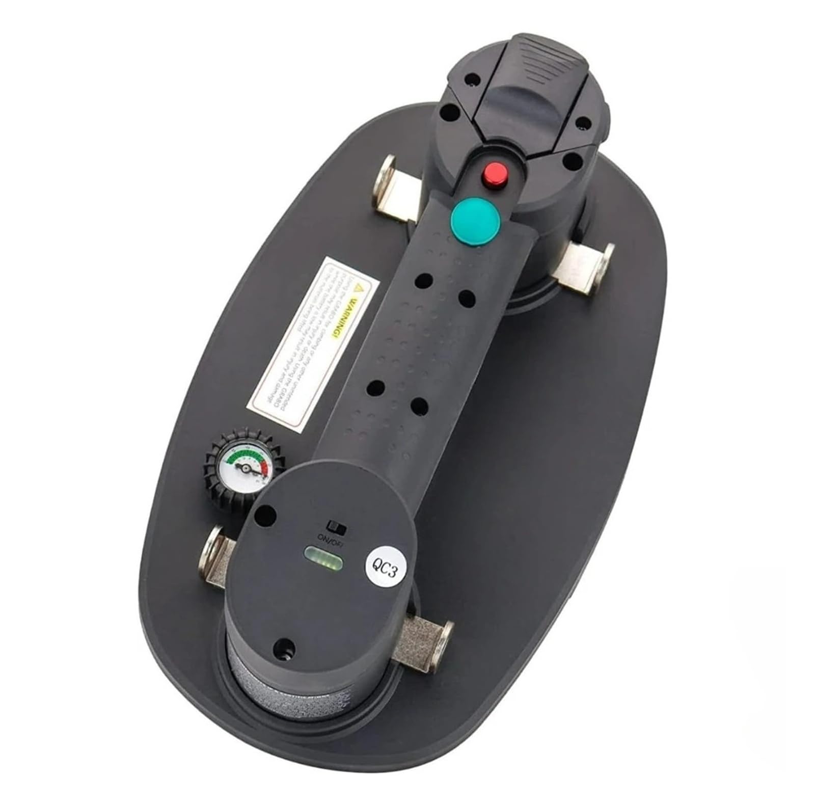 Ventosa de vacío eléctrica con capacidad de carga máxima de 375 lb, herramienta de elevación Industrial de Alta resistencia con sello para Granito y baldosas, fácil de usar.