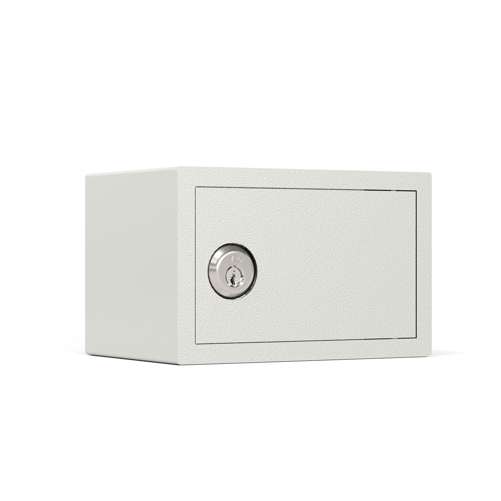 Viro - Small, Mechanical Mini Safe, 250x175x160 mm | with Armored Cylinder, Removable Key Only When Door is Closed