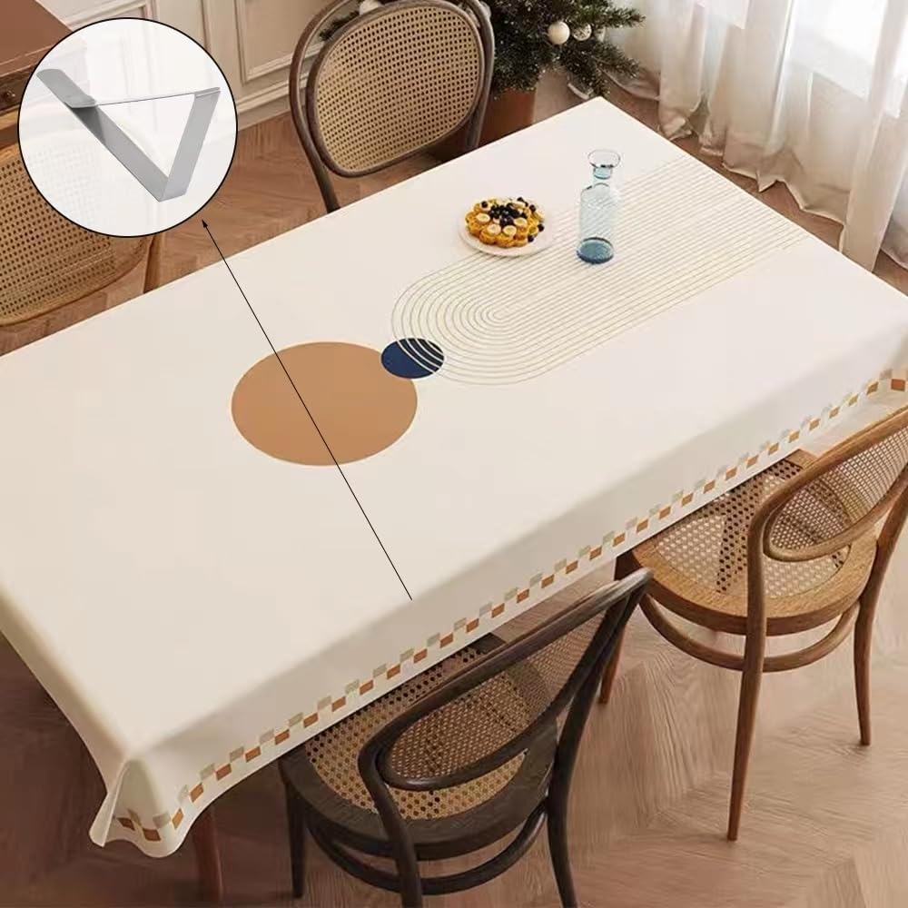 Rongweiwang 12 Pack/lot Clips De Nappe Faciles à Fixer-Fixer Solidement La Nappe En Acier Inoxydable Rond Support De Pinces De Nappe, Doré