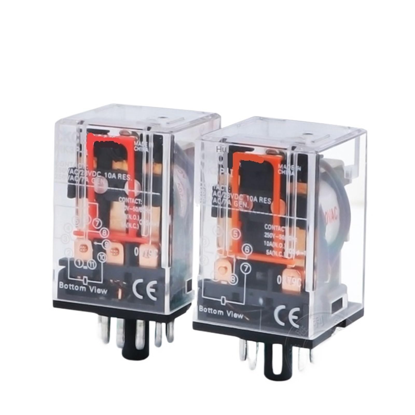 Relais intermédiaire MK2P-I 8 pins AC380V avec bobine en cuivre
