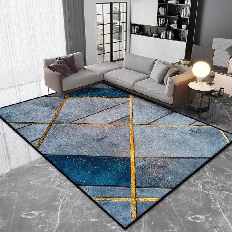 Tapis de salon géométrique pour une décoration grand format cosy