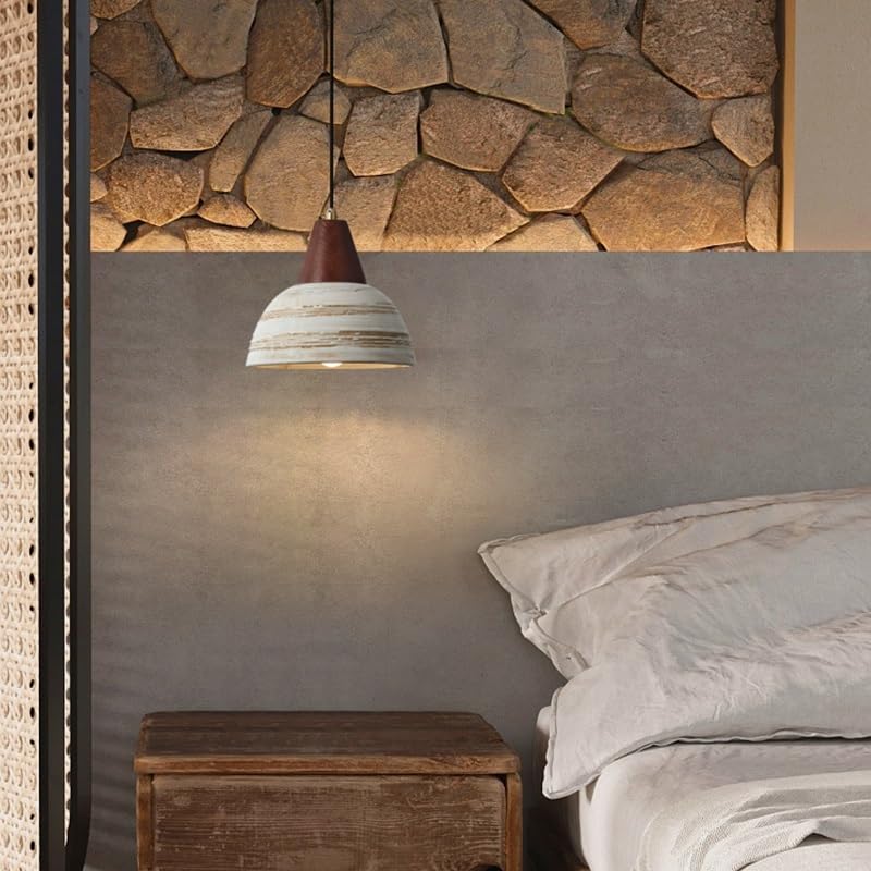 Lampadari, Lampadario regolabile camera da letto con decorazione in cemento