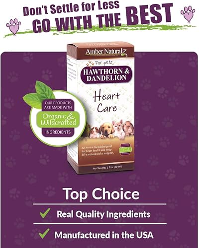 Miniatura 5 de Amber NaturalZ - Espino y diente de león - Cuidado del corazón - para Petz - 1 onza