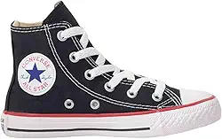 Tênis Converse All Star Chuck Taylor Infantil Cano Alto Preto e Vermelho