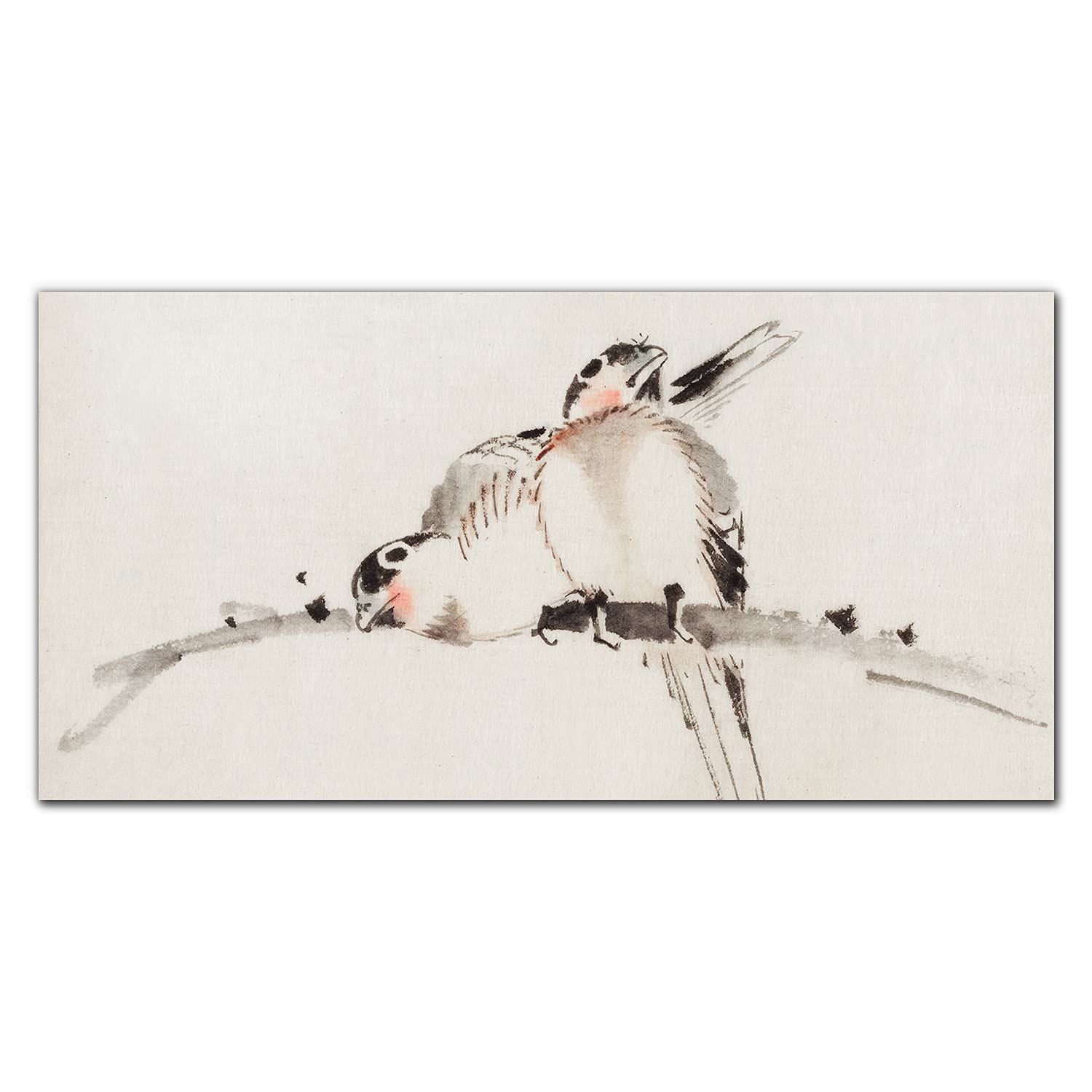 Crédence de cuisine adhésive 140x70cm en verre trempé avec motif oiseau