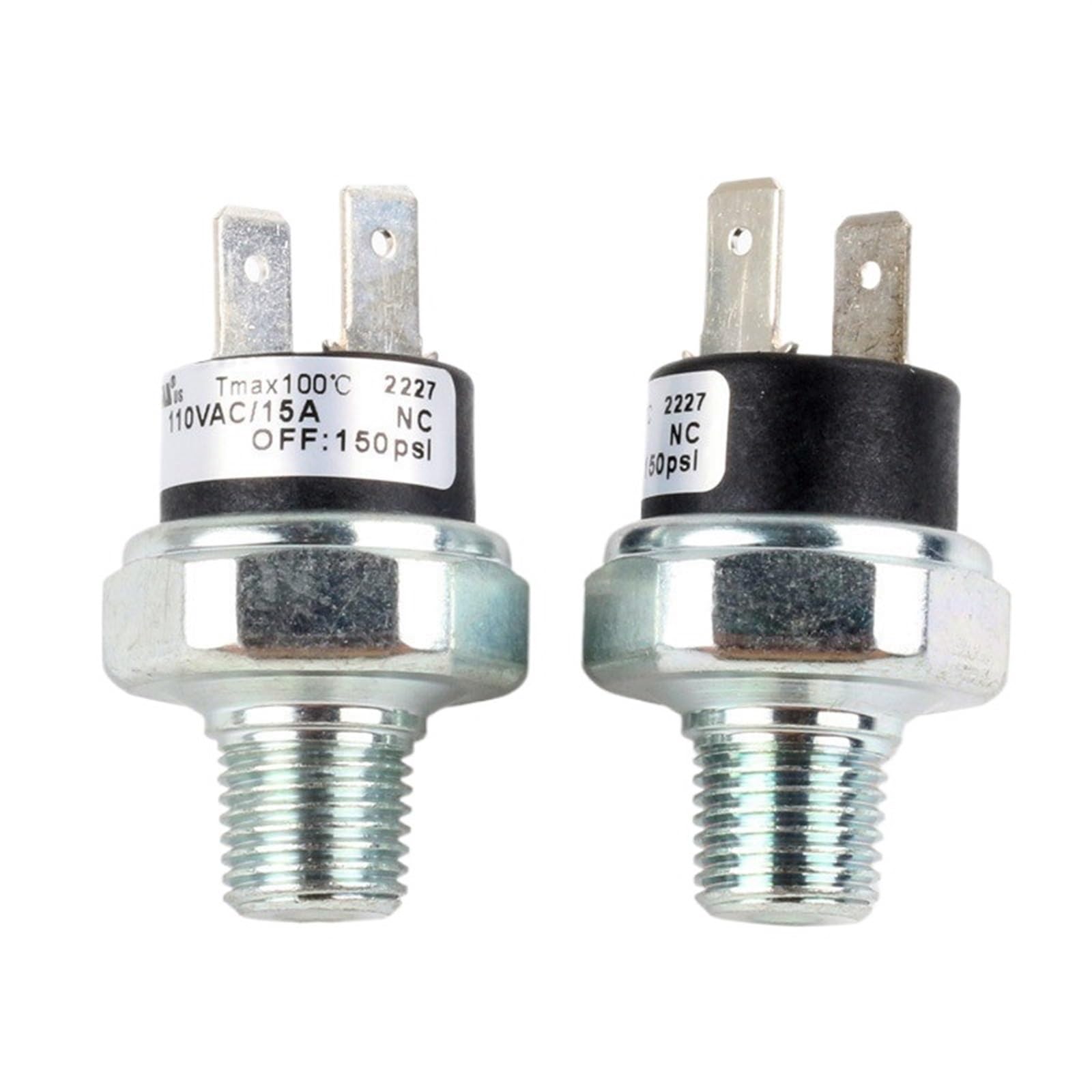 UWUKCJOKQ 120-150 PSI 1/4" NPT End Air Compressor Pressure Control Switch Valve Heavy Duty Switches for 110V AC 15A