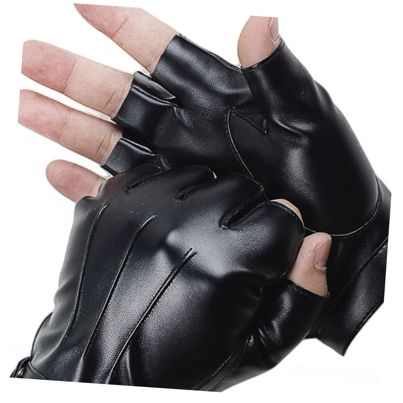 BESPORTBLE 5paia Guanti Da Bicicletta Mezze Ergonomici Pu Antiscivolo Per Attività Outdoor Per Ciclismo e Escursionismo Design Resistente All Usura Per Comfort e Sicurezza