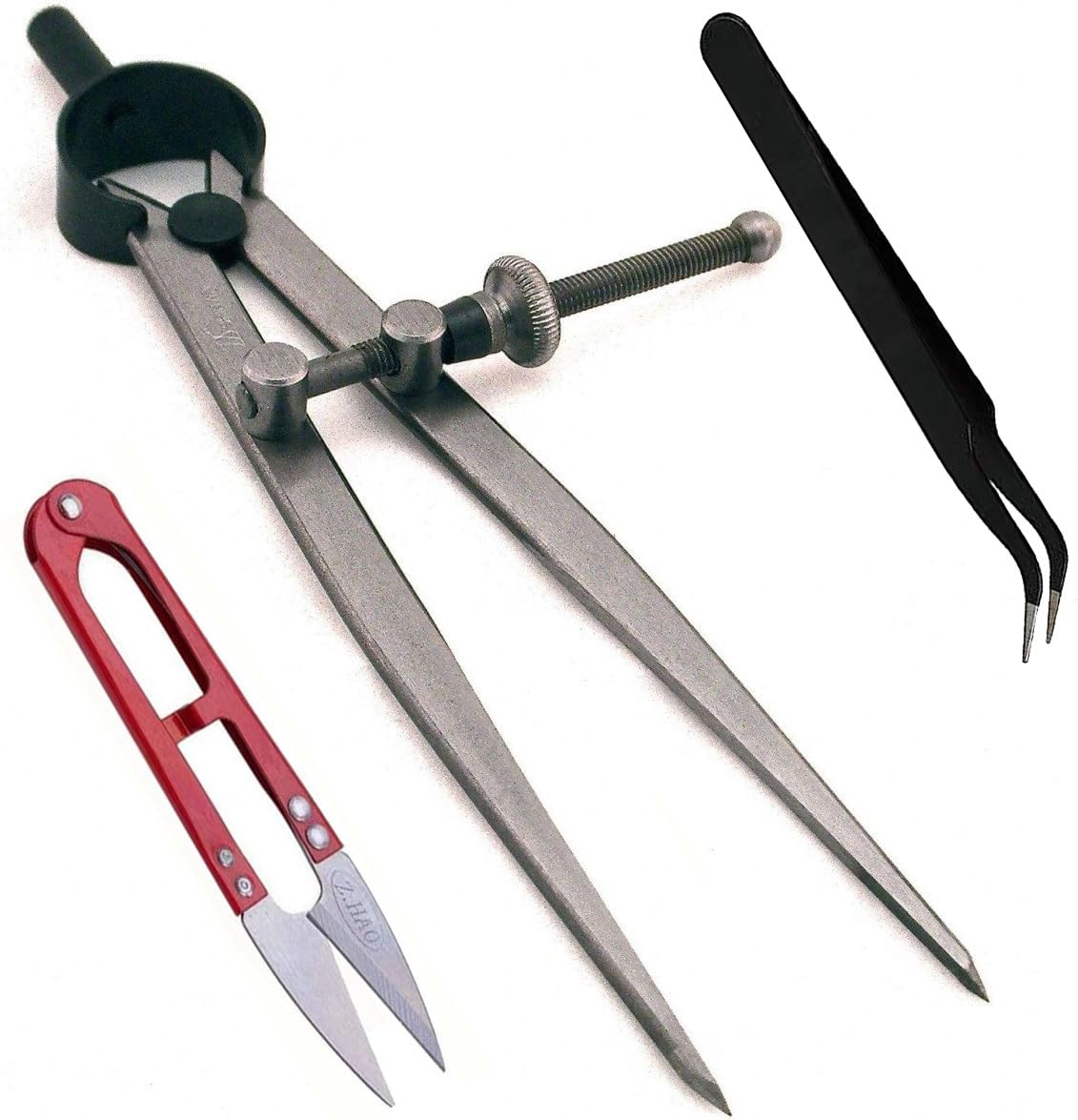 DIY Crafts Leathers DIY Adjustable Edge Creaser Wing Divider,Rotating Craft Tool Leathercraft Compasses, Compass Drawing Tool (Pack of 1 Set)