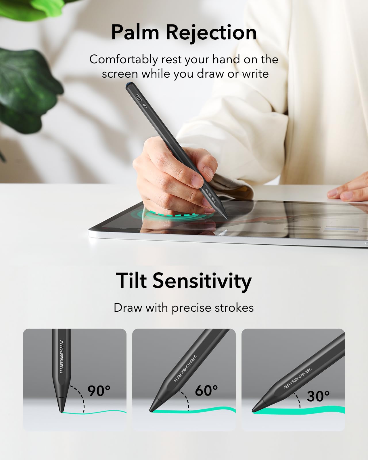 ESR Geo Digital iPad Pencil for iPad 2018-2026, Find My, Easy Shortcuts — Amazon image 8