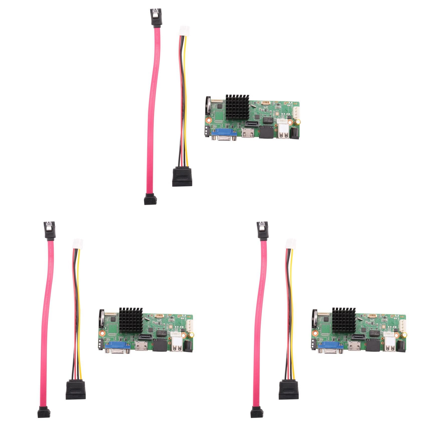 3X 265 10CHx5MP NVR Red DVR Grabadora de Video Digital Cámara IP Max 12T Detección OVNIF XMEYE 1 SATA