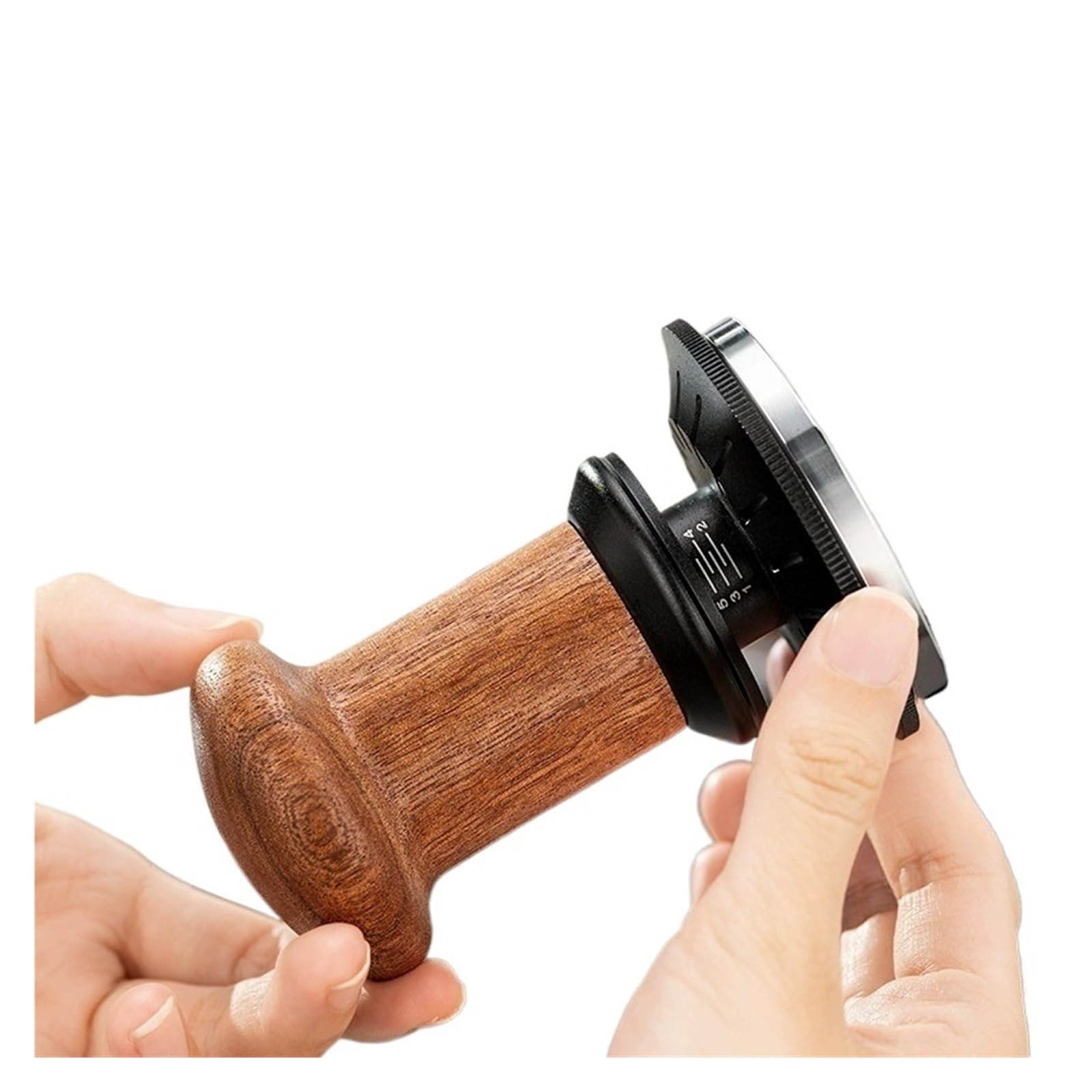30lb Espresso-Tamper mit konstantem Druck - Kalibriertes, federbelastetes Gewindedesign, professionelles Barista-Werkzeug und Kaffeezubehör (51mm)