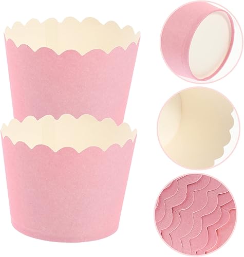 Miniatura 2 de Tazas para hornear cupcakes, 100 unidades, recipientes desechables, recipientes de postre, mini recipientes de postre, vasos desechables para