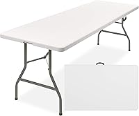 Vista 17 de Best Choice Products Mesa plegable de plástico de 6 pies, para interiores y exteriores, resistente, portátil, con asa, seguro para picnic, fiesta