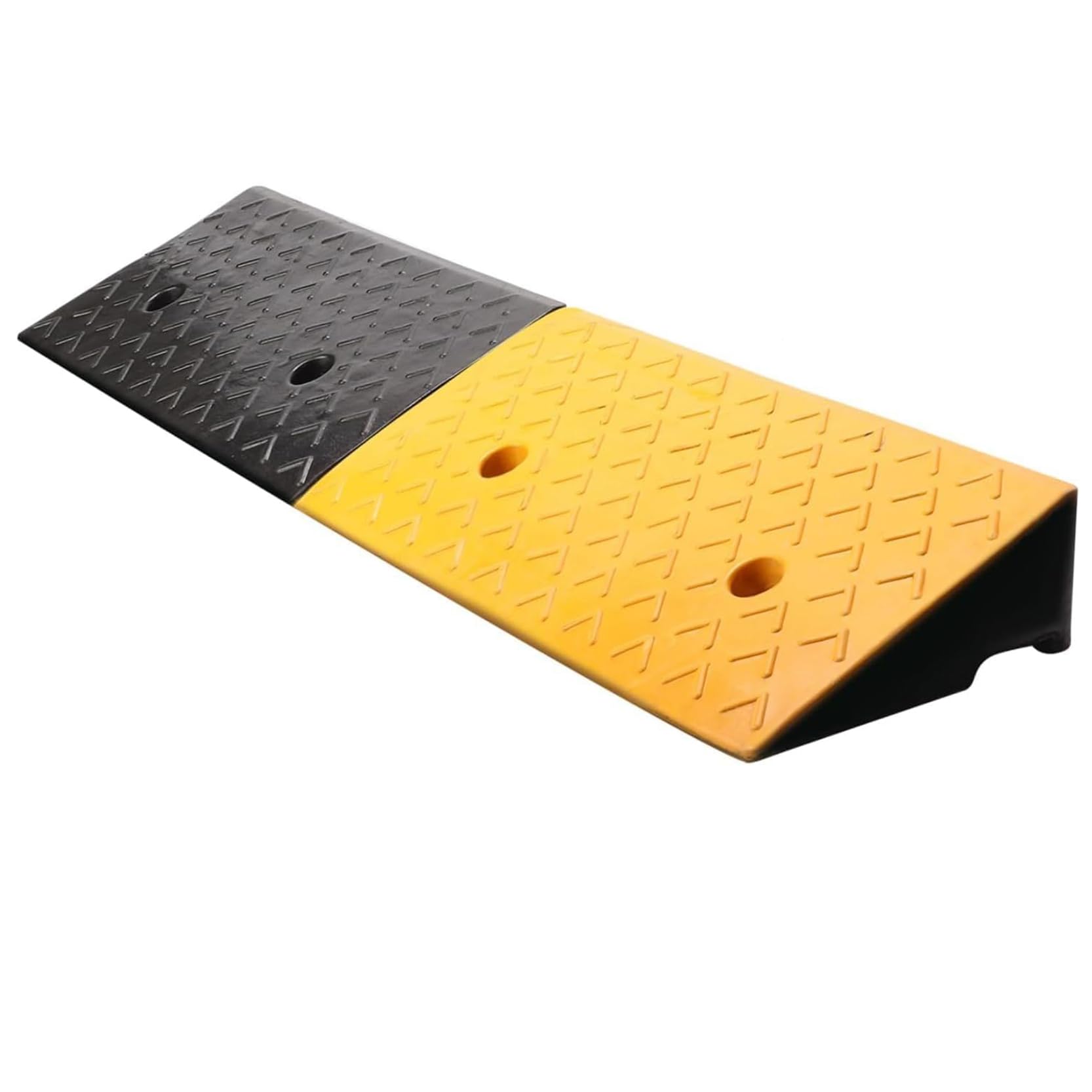 Rampe de Trottoir Robuste, Rampe de Seuil en Caoutchouc, Rampe pour Fauteuil Roulant, Rampe Portable, Rampe D'EntréE,pour Voitures, Camions, AlléEs, Trottoirs, 100 X 30 X 13 cm