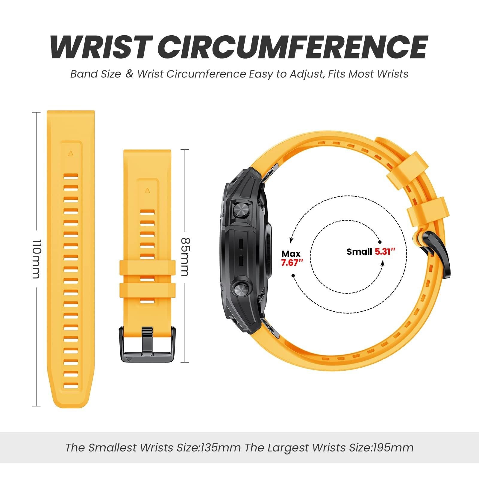 do Fenix ​​7s Band 20 mm 7S/6S/5S Watch 5S Plus Silikonowa opaska na nadgarstek 6s Pro Sports Smartwatch Band (czarny i biały)