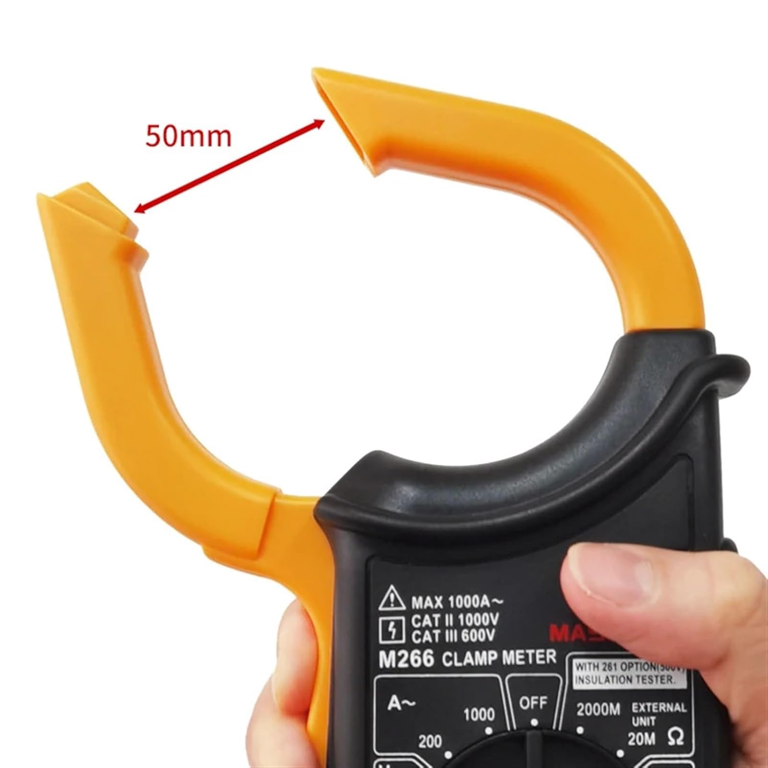 MVIVDUY M266 Digital Clamp Meter clamp jaw opening