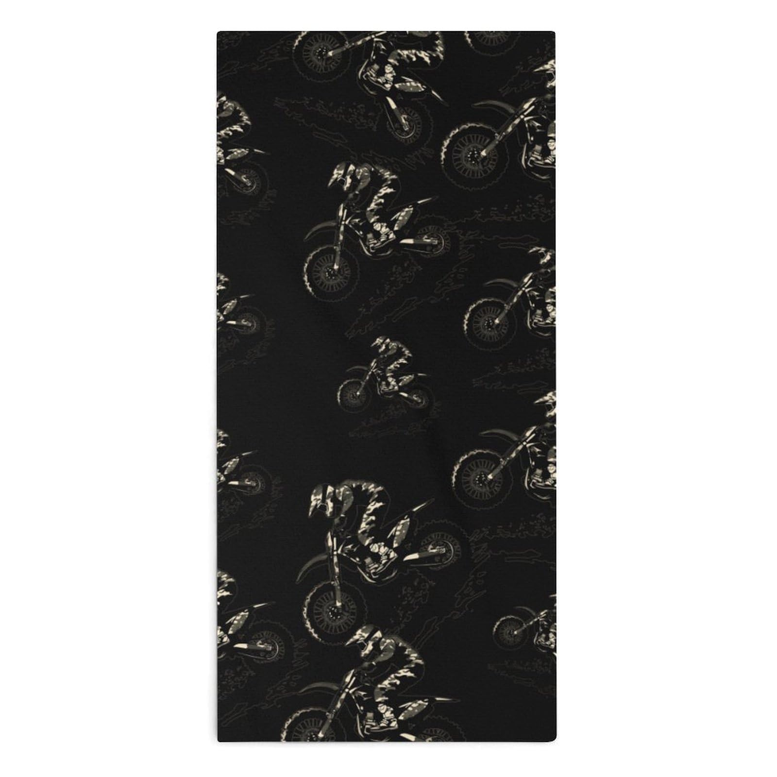 TXFBTRFSA Motocross Dirt Bike Racing Camouflage Hand Towels for Adult Face Towel Bath Beach Swim Accessories