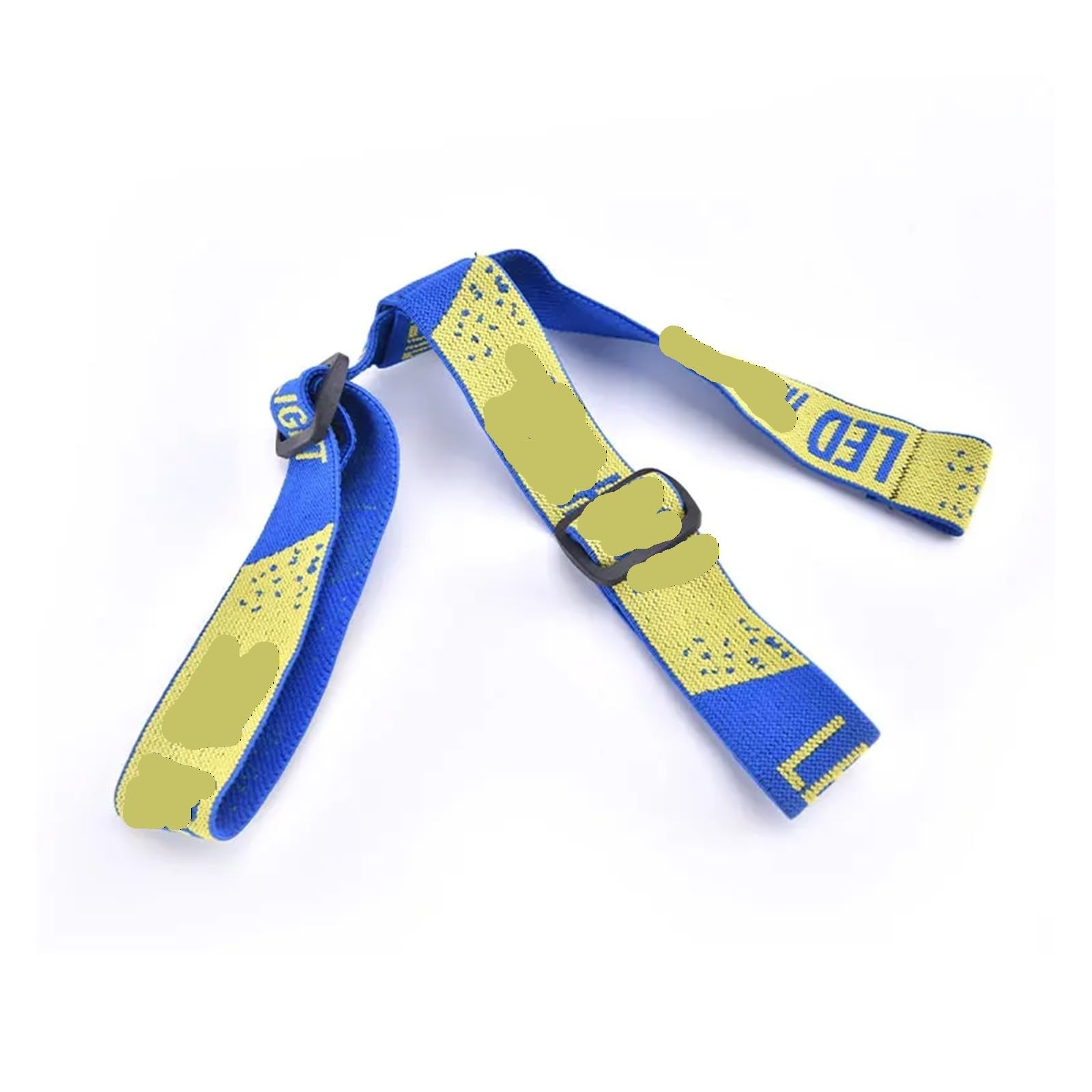 WVYHLAMRC Universal Headlight Headband Adjustable Head Belt Strap Elastic Band for LED Flashlight Bicycle Front Light Bike Head Lamp(Blue)