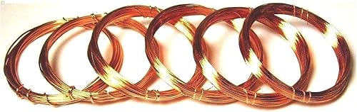 Alambre de cobre suave muerto de varios tamaños, 18, 20, 22, 24, 26, 28 Ga 10 pies cada uno, manualidades, hobby, fabricación de joyas, envoltura
