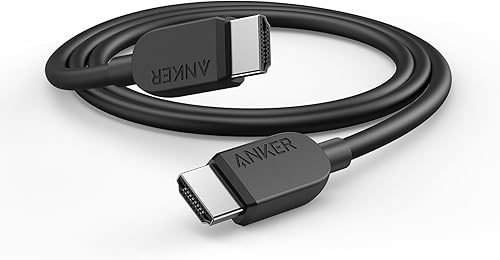Miniatura 1 de Anker Cable HDMI 8K 60Hz, 3 pies Ultra HD 4K 120Hz HDMI a HDMI, cable HDMI de alta velocidad certificado de 48 Gbps, compatible con Playstation 5,