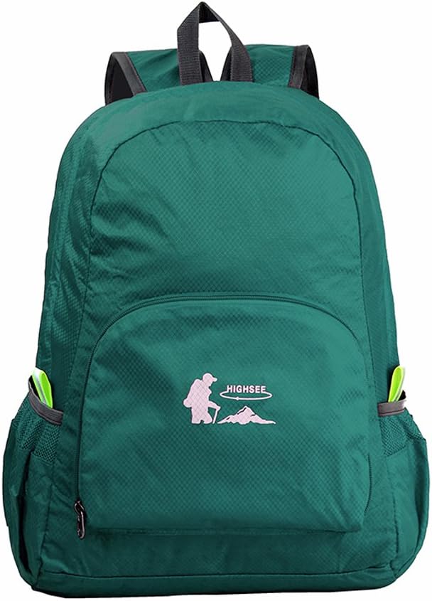 Ranbow Outdoor Backpack Gourd Shaped Travel Daypack Large Light Rucksack 25L, Turquoise Blue