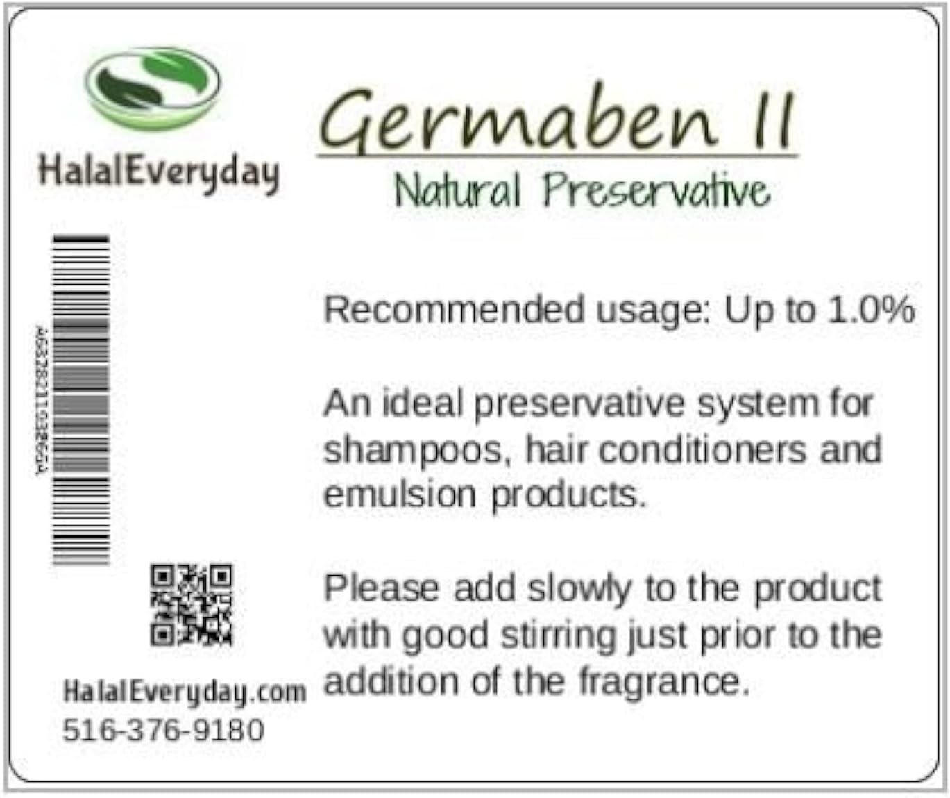 SAAQIN Germaben II - Natural Preservative - Clear Liquid Preservative - Great for making lotion, cream and shampoo- 8oz