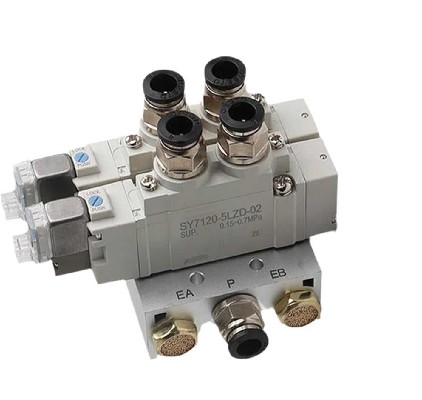 Collecteur combiné SY5120-5LZD contre les pertes de pression en commande de vérin