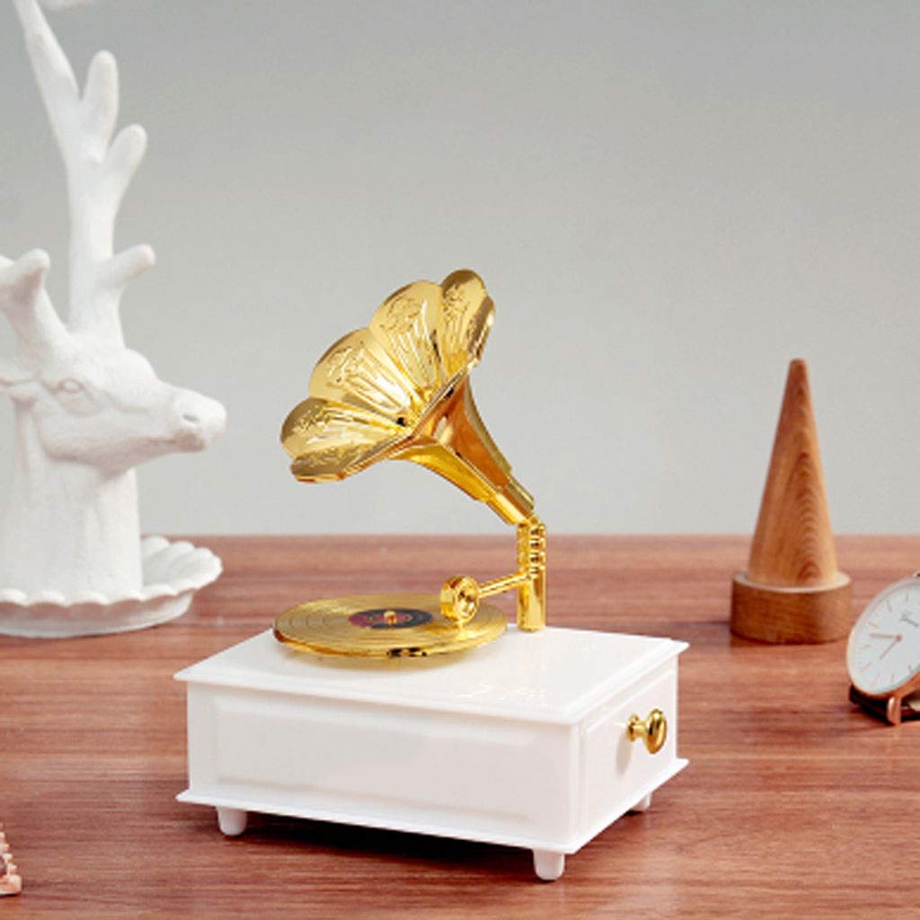 Cadeaux rétro, Plateau tournant, Gramophone, boîte à Musique, décoration de Studio, Ornements d'anniversaire