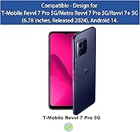 Vista 2 de Ailiber Funda para TMobile Revvl 7 Pro 5G, con protector de pantalla, doble capa de protección a prueba de golpes, parachoques de silicona